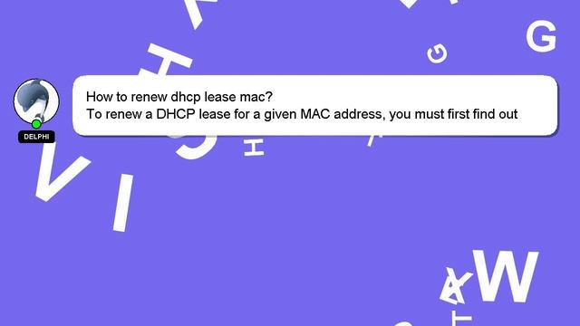 How to renew dhcp lease mac? смотреть онлайн