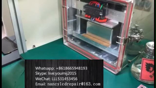 iPhone X glass oca laminating, YMJ laminator for iPhone X LCD repair смотреть онлайн