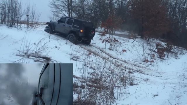 2014 Jeep Wrangler Unlimited Rubicon JK Off-Road In Snow