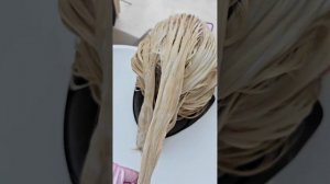 Чистка забитого блонда + исправление домашнего окрашивания