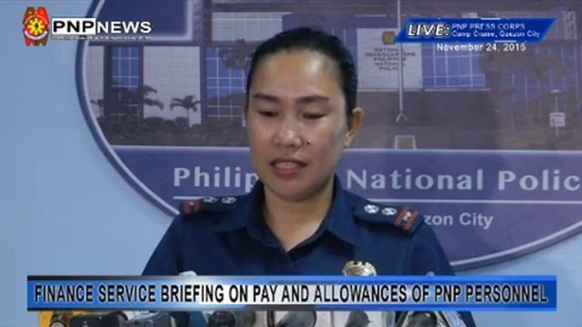 Finance Service briefing on pay and allowances of PNP personnel (Nov. 24, 2015) смотреть онлайн