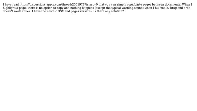 Apple: How to copy pages/sections from one Pages document to another? смотреть онлайн