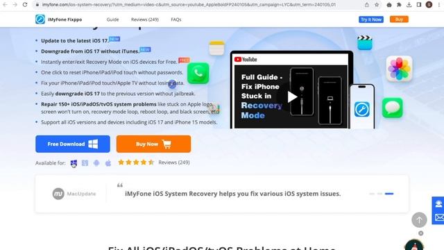 iOS System Repair - Fix iOS System Issues (Boot Loop/Black Screen) without Data Loss 2024 смотреть онлайн
