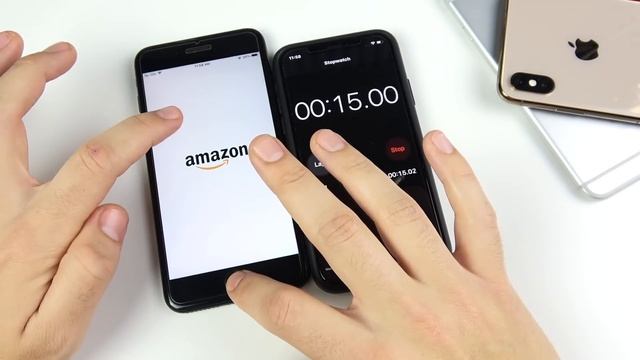 iPhone 6S Plus vs iPhone 7 Plus vs iPhone 8 Plus vs iPhone XS Max Speed Test! смотреть онлайн