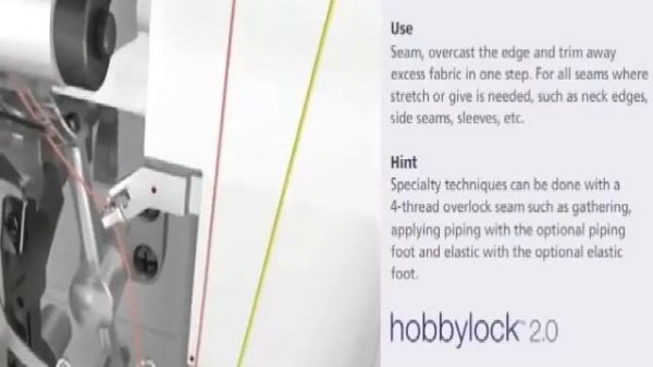 Threading Of Overlock Machine / Pfaff Hobbylock 2 0