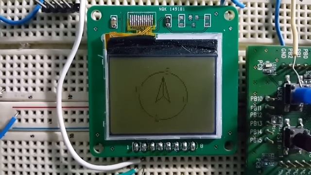 Compass on LCD Nokia 1202 смотреть онлайн