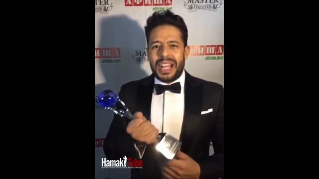 حماقي يهدي جائزة Big Apple Music Award الى جمهوره
