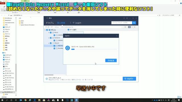 【ソフト紹介】EaseUS Data Recovery Wizard デジカメ写真やUSBメモリのデータが壊れたり消えた時のオススメソフト смотреть онлайн