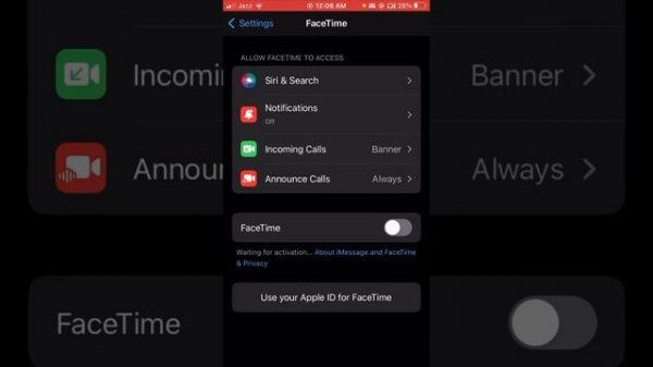 How to Fix Facetime Waiting For Activation|iOS 16|How to Fix Facetime Waiting For Activation 2023