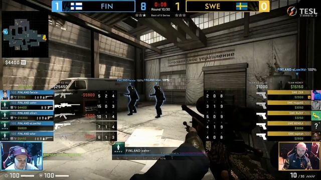 [10th Esports World Championship] Day 3: Finland vs Sweden (CS:GO) смотреть онлайн