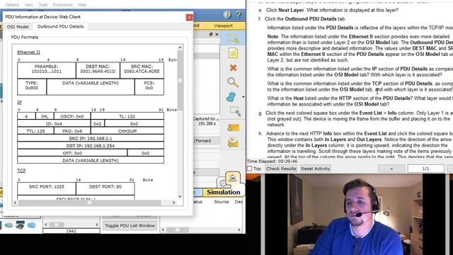 3.2.4.6 Packet Tracer - Investigating the TCP/IP and OSI Models смотреть онлайн