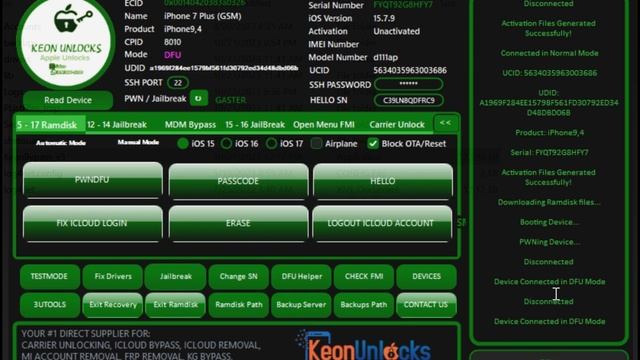 Keon Bypass Tool v3 | How to bypass hello screen without changing Serial Number | смотреть онлайн