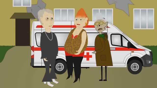 Бабка Алка Серия 18 - Грустные Новости - Уродская Анимация смотреть онлайн