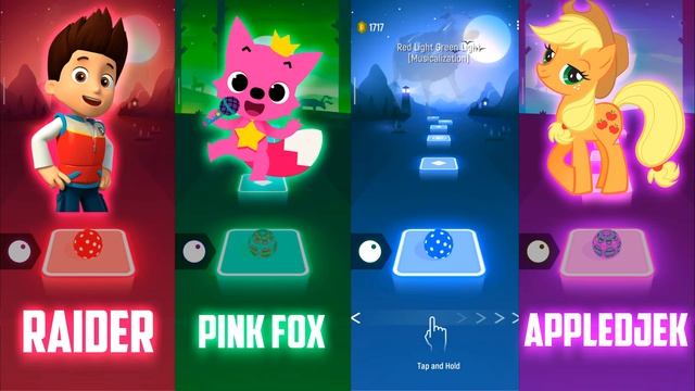 Raider - Pink Fox - Polish Cow - Apple Jack | Tiles Hop: EDM Rush! смотреть онлайн