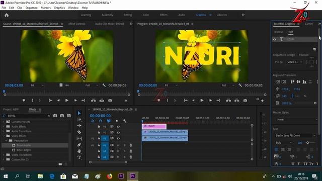 How to apply Glass Text in premiere pro cc 2019 смотреть онлайн