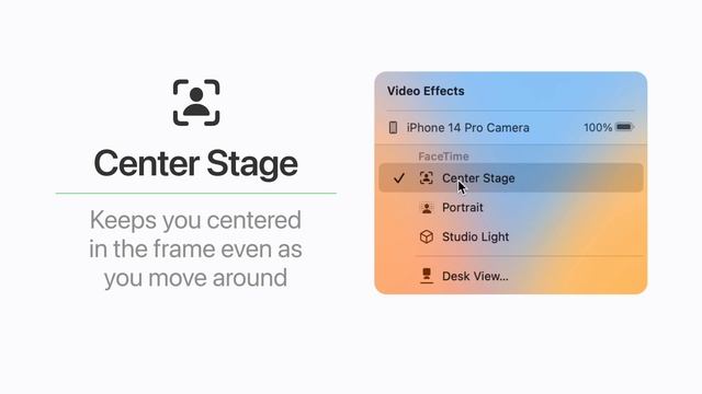 How to use video effects with Continuity Camera with iPhone on Mac смотреть онлайн