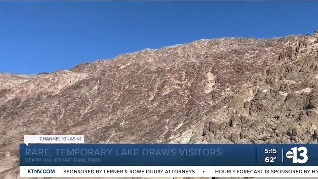 Death Valley's temporary lake continues to draw visitors, but it's already shrinking смотреть онлайн