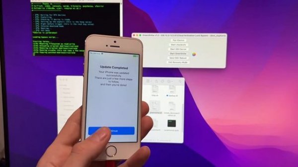 iOS 12,13,14 tethered iCloud Bypass by GreenSn0w tool @ios_euphoria