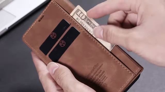 CaseMe New Retro Leather Magnetic Flip Case For iPhone смотреть онлайн