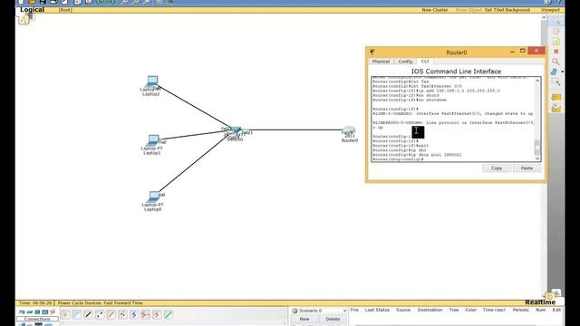 Configuring DHCP server on cisco router using Packet tracer смотреть онлайн
