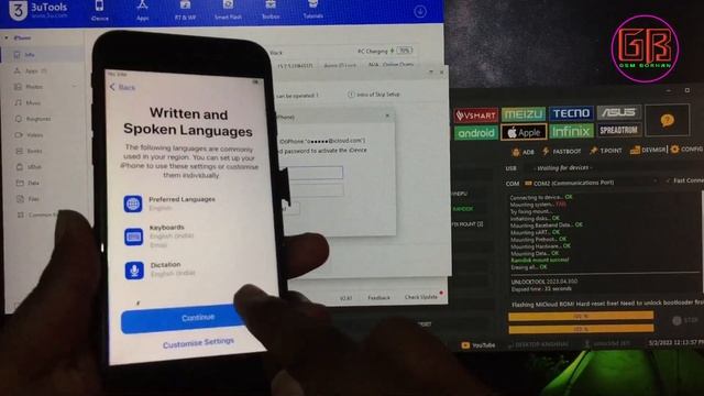 iPhone 7 iCloud Bypass Passcode iOS 15.7.5 With Network By Unlock Tool смотреть онлайн