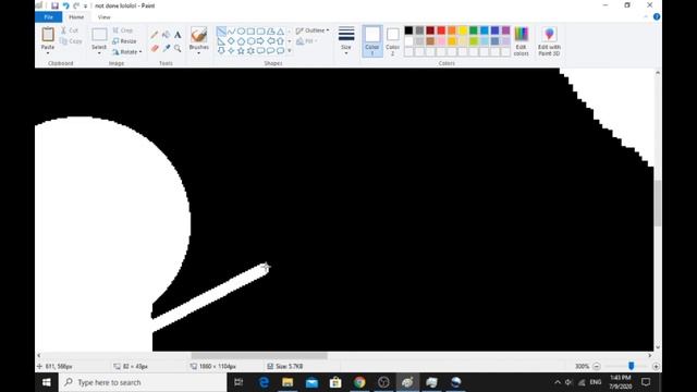 Bad Apple, but re-"animated" in Paint. смотреть онлайн