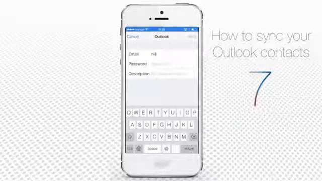 How to Sync Outlook Contacts to iPhone Running on iOS 7 смотреть онлайн