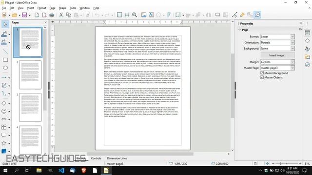How to rearrange pages in a PDF file using LibreOffice смотреть онлайн