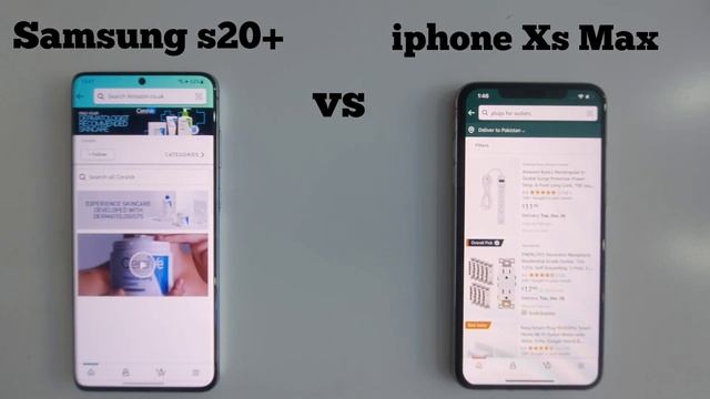iphone XS Max VS Samsung S20 Plus || Speed Test смотреть онлайн