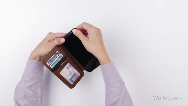 Deen Wallet Book Leather Case for iPhone | SENA Cases смотреть онлайн