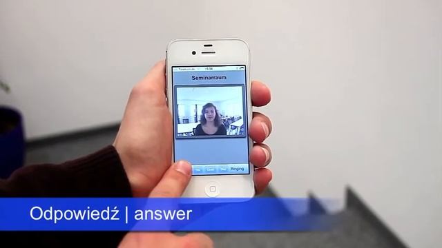 Video intercomvideodomofon SIP Stentofon Baudisch dzwoni na VASERControl iPhone Door App смотреть онлайн
