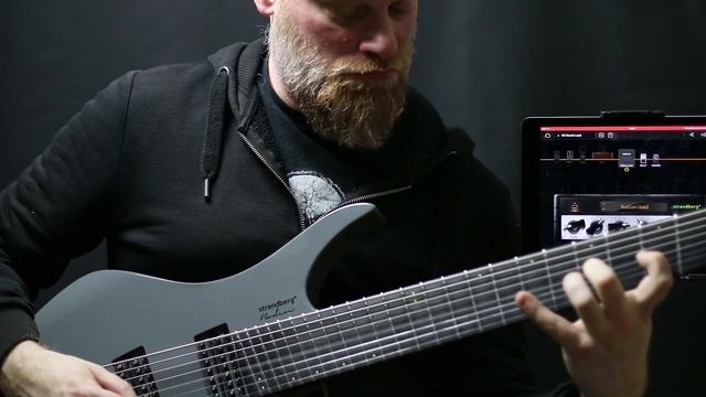 Per Nilsson Demos The Cycfi XR 8-string Pickups On .strandberg* Boden 8 Headless Guitar