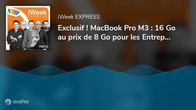 Exclusif ! MacBook Pro M3 : 16 Go au prix de 8 Go pour les Entreprises et l'Éducation смотреть онлайн