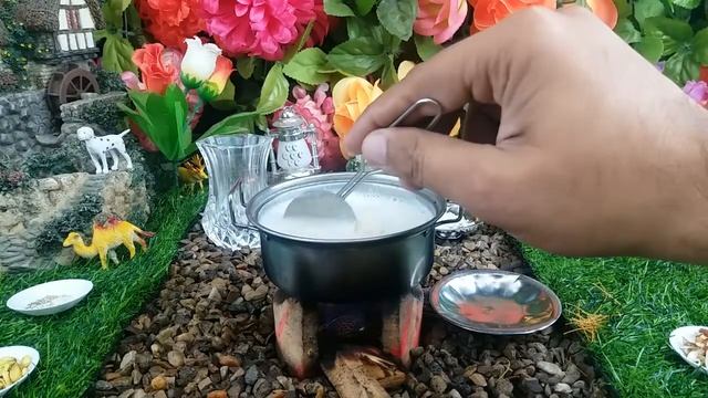 MINI FOOD KHEER MIX RECIPE | SWEET DISH KHEERNI | KHEER COOKING - MFS смотреть онлайн