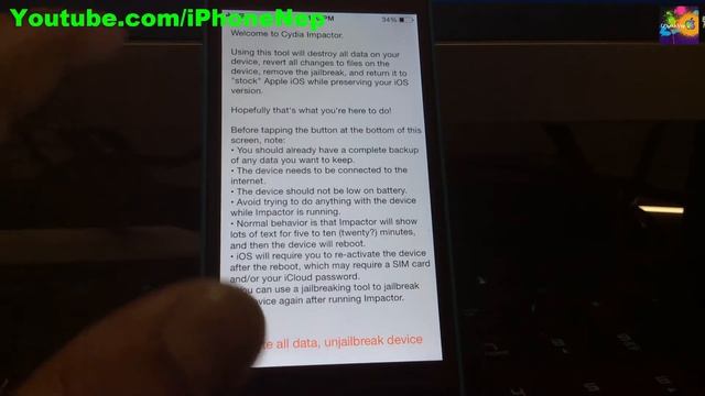 How To Restore iOS Without Updating New Version-Cydia Impactor For iPhone, iPod & iPad & Unjailbrea смотреть онлайн