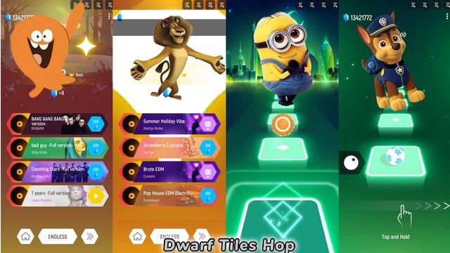 Lamput Vs Madagascar Vs Minions Vs Pow Patrol 🥰🥰 Tiles Hop New Gameplay 🤓🤓 смотреть онлайн