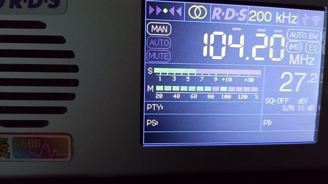 TEF6686 - Radio Rossii 104.3 Krasnye Baki, 200 km (vs local Avtoradio Cheboksary 104.2), 20.03.2023 смотреть онлайн