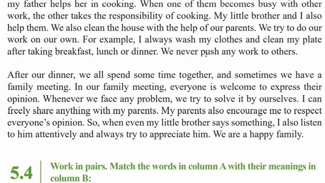 Class Six English || Together We Are A Family || Unit- 05 || 5.5 || ২০২৩ নতুন বই || смотреть онлайн