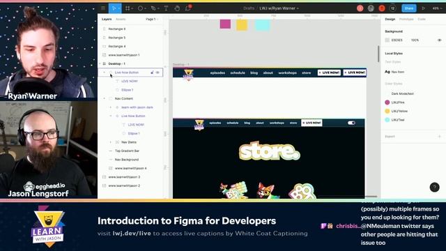 Introduction to Figma for Developers (with Ryan Warner) — Learn With Jason смотреть онлайн