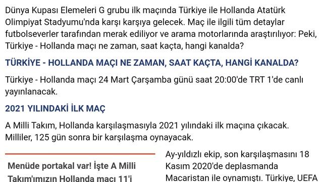 Türkiye - Hollanda milli maçı ne zaman, hangi kanalda, saat kaçta? смотреть онлайн