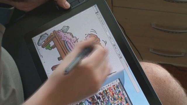 Coloration am Cintiq WX12 für das Häfft (Zeitraffer) by die vierte Wand смотреть онлайн