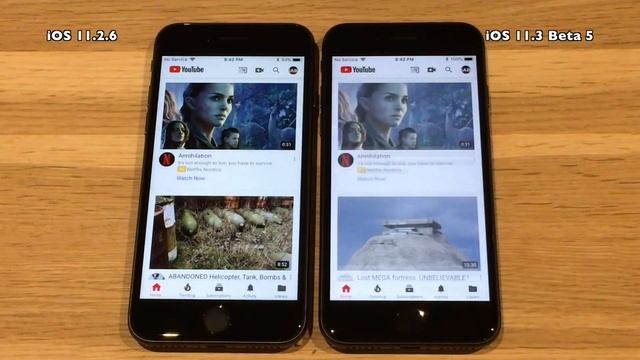 iPhone 8 : iOS 11.3 Beta 5 vs iOS 11.2.6 Speed Test Build 15E5211a смотреть онлайн