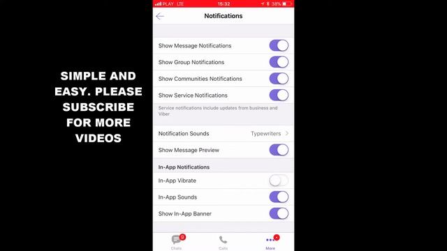 HOW TO DISABLE OR ENABLE SHOW MESSAGE PREVIEW IN VIBER APP IOS смотреть онлайн