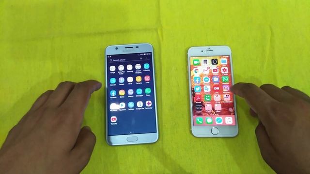 samsung j7 star vs iPhone 6s speed test | iPhone 6s vs Samsung j7 star speed test смотреть онлайн