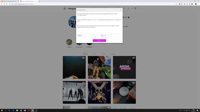 Download all Instagram photos from any user in One Click смотреть онлайн
