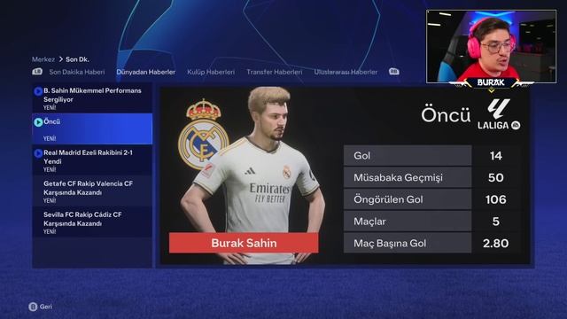FENERBAHÇE REAL MADRID MAÇI - FC KARİYER #45 смотреть онлайн