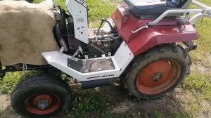 Выхлопная система минитрактора КМЗ-012 с японским двигателем.