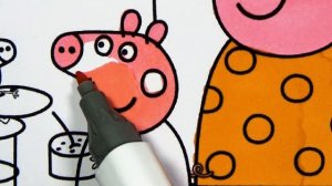 Свинка Пеппа. Раскраски для Детей. Peppa Pig. Coloring pages for children.