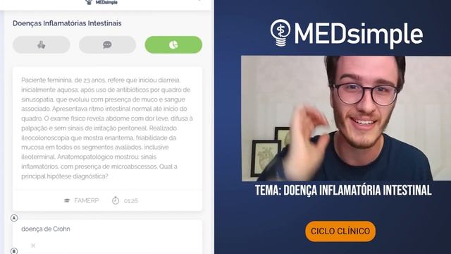 Tema de estudo: DOENÇA INFLAMATÓRIA INTESTINAL (Ciclo Clínico) смотреть онлайн