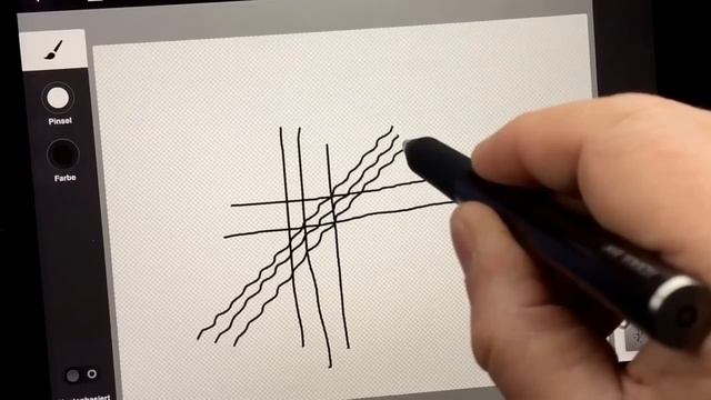 Adonit Jot Touch mit Pixelpoint zeichnet Diagonale Wellenlinien auf dem IPad Air 2 смотреть онлайн
